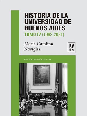 cover image of Historia de la Universidad de Buenos Aires